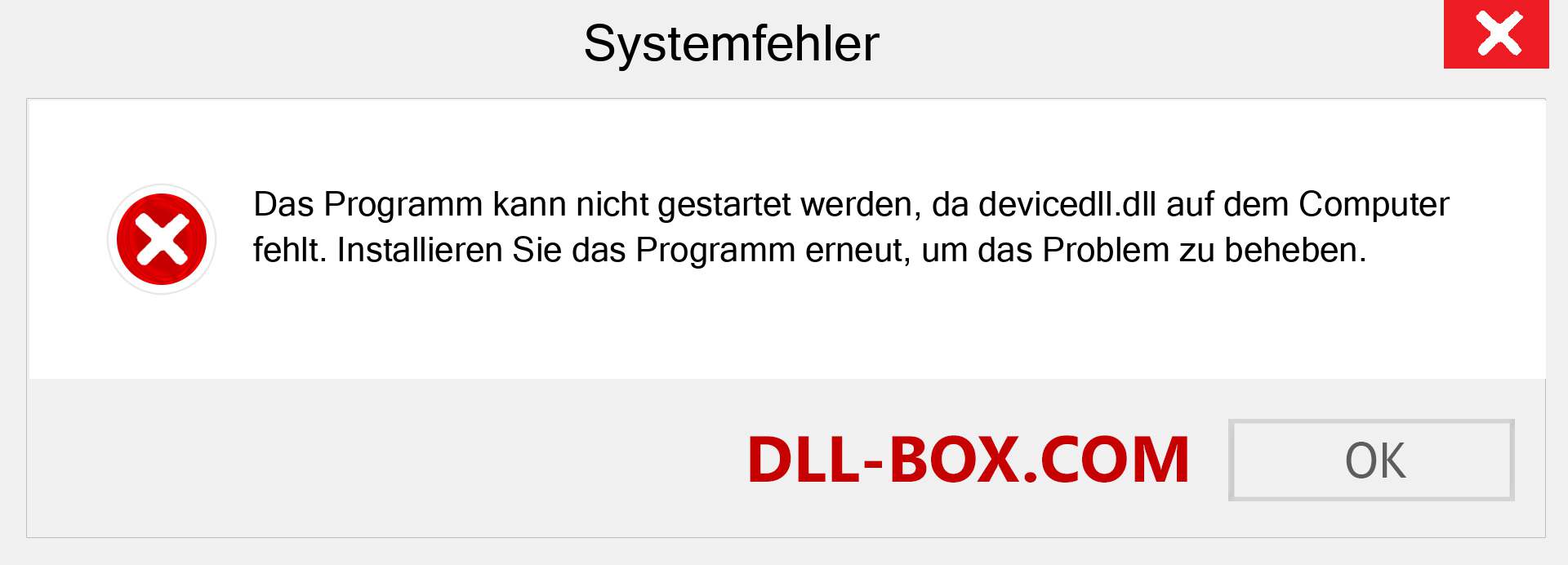 devicedll.dll-Datei fehlt?. Download für Windows 7, 8, 10 - Fix devicedll dll Missing Error unter Windows, Fotos, Bildern